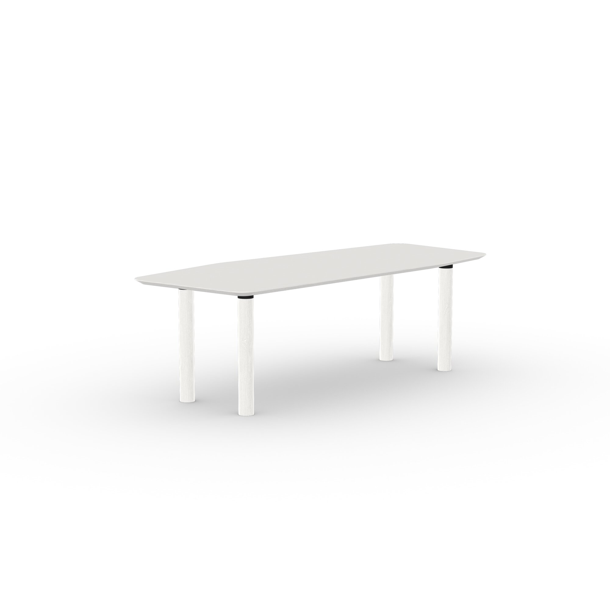  Design dining table | Cylinder Oak white lacquer | Oak white lacquer | Studio HENK | 
