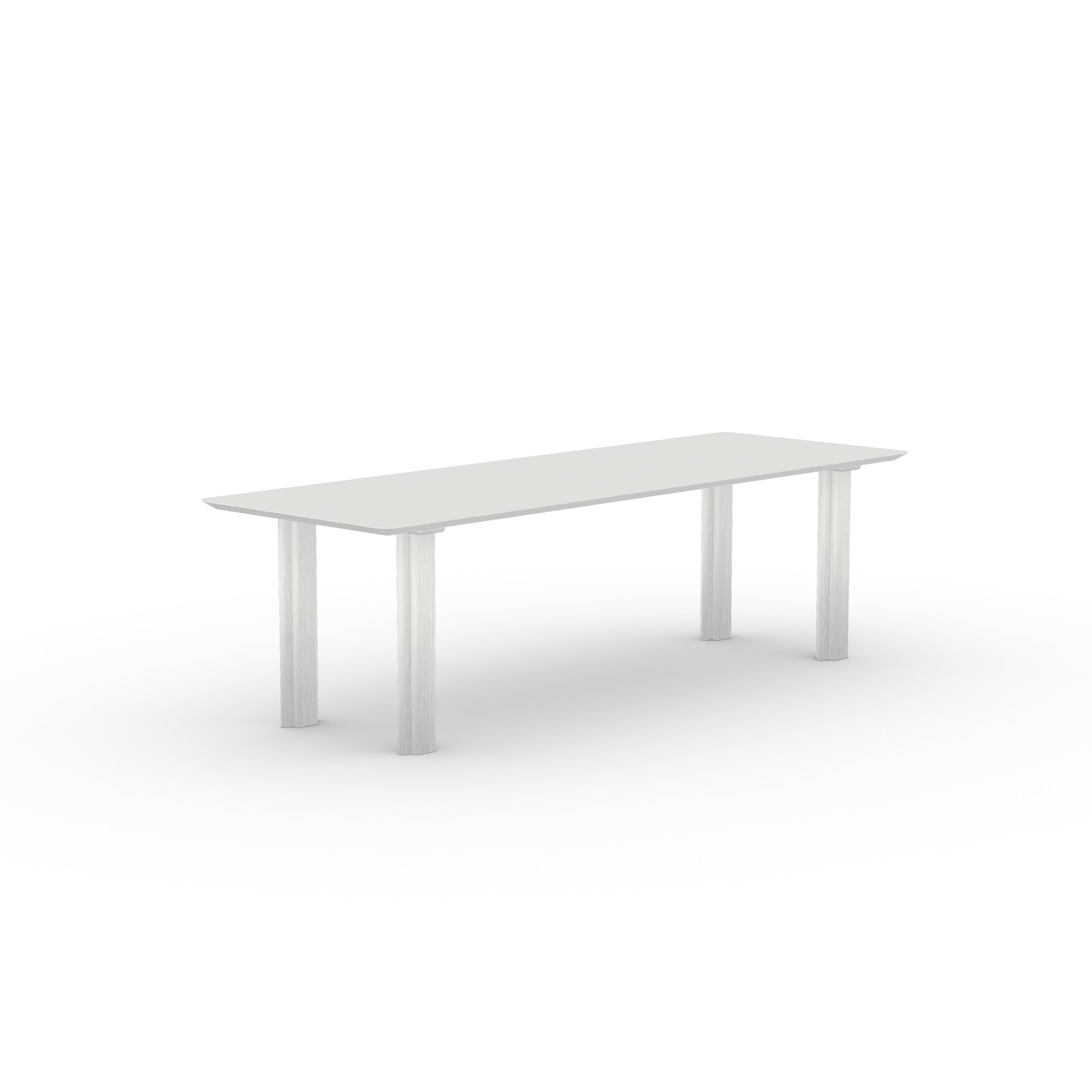 Rectangular Design dining table | Paste Dining Table Oak white lacquer | Oak white lacquer | Studio HENK | 