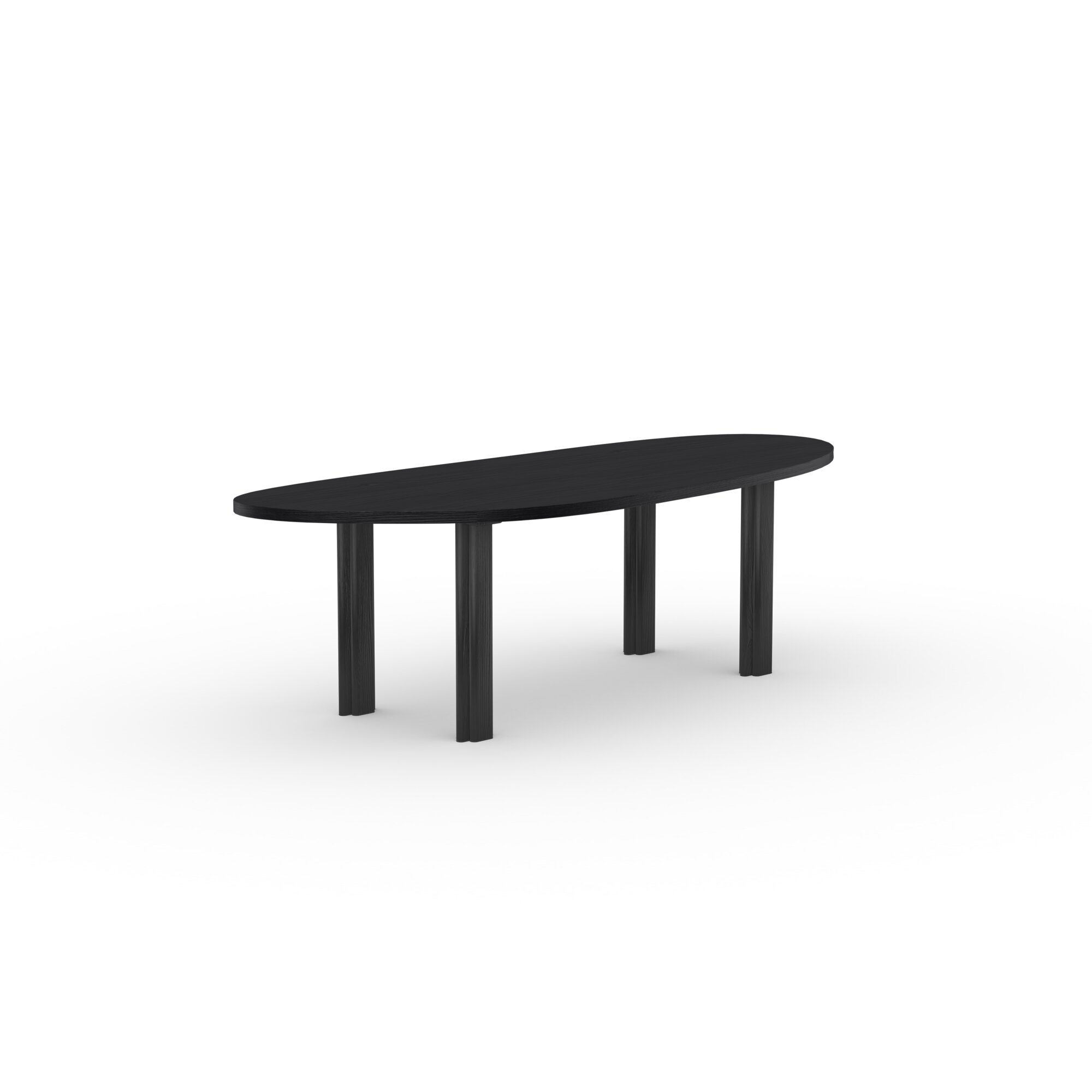 Blob Design dining table | Paste Dining Table Oak black stain | Oak black stain | Studio HENK | 