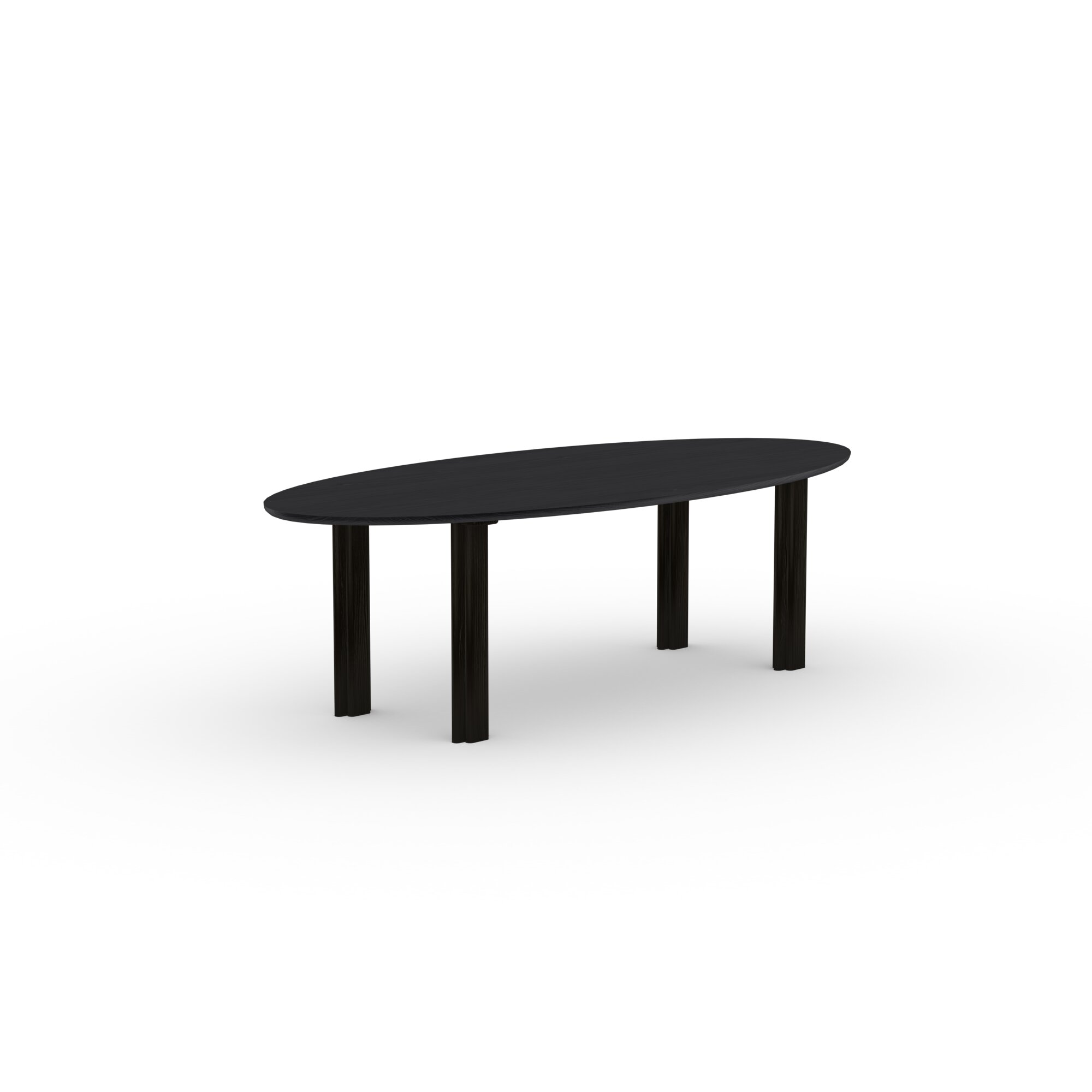 Ovale Design dining table | Paste Dining Table Oak black stain | Oak black stain | Studio HENK | 