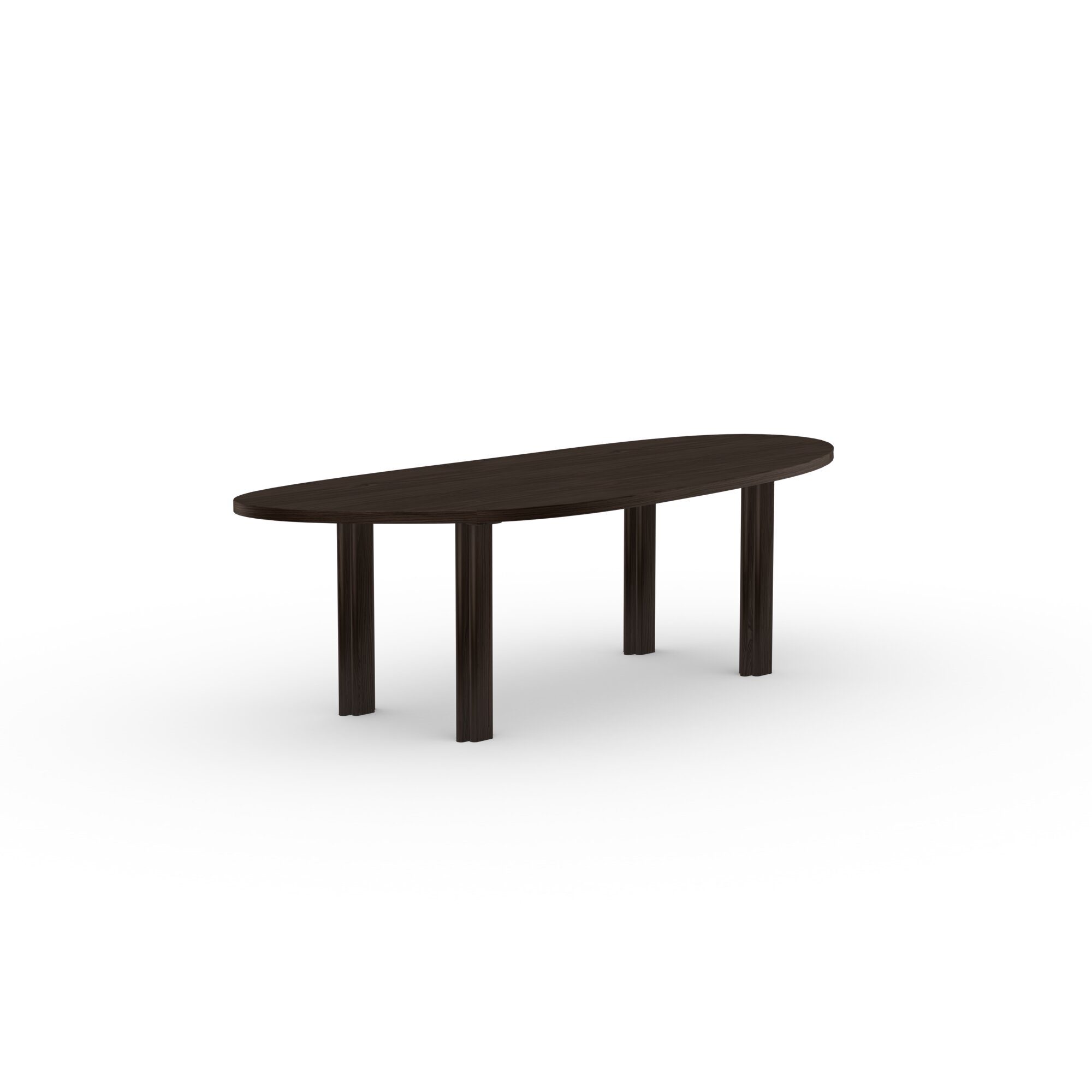Blob Design dining table | Paste Dining Table Oak smoked stain | Oak smoked | Studio HENK | 