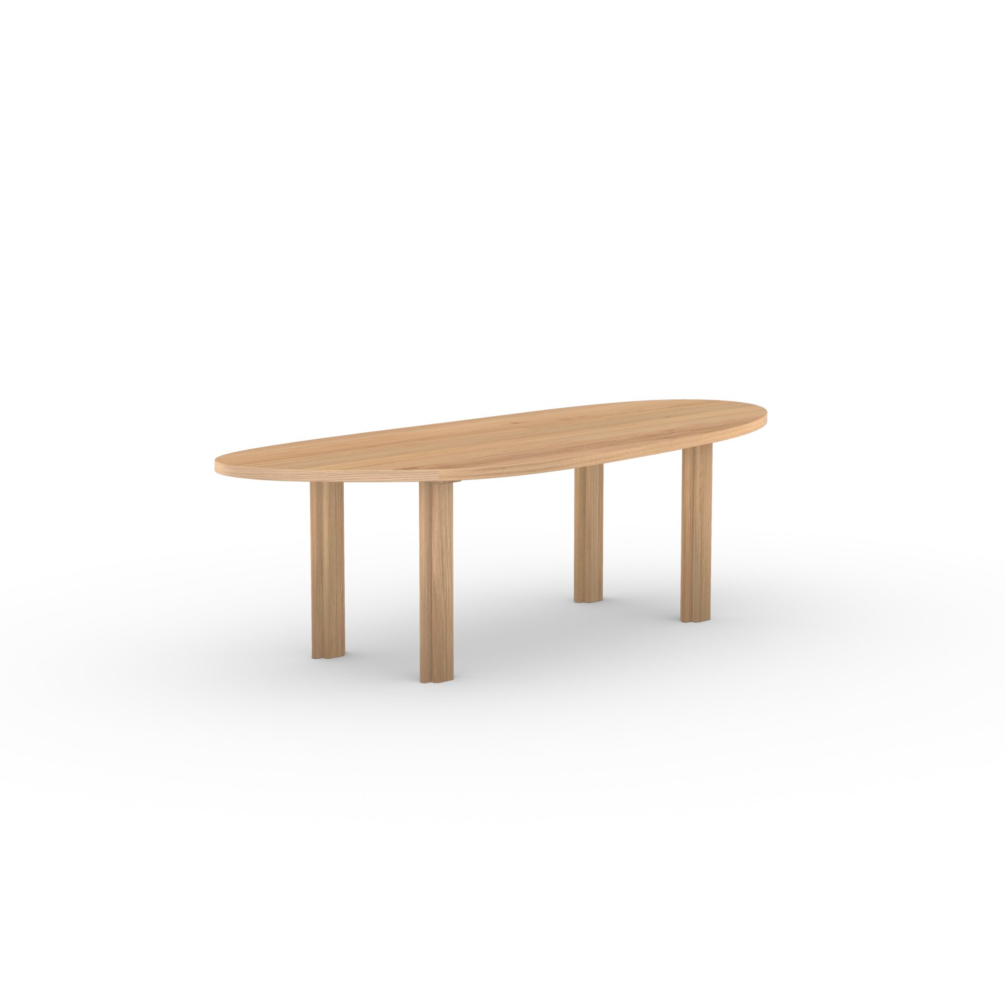 Blob Design dining table | Paste Dining Table Oak natural lacquer | Oak natural lacquer  | Studio HENK| 