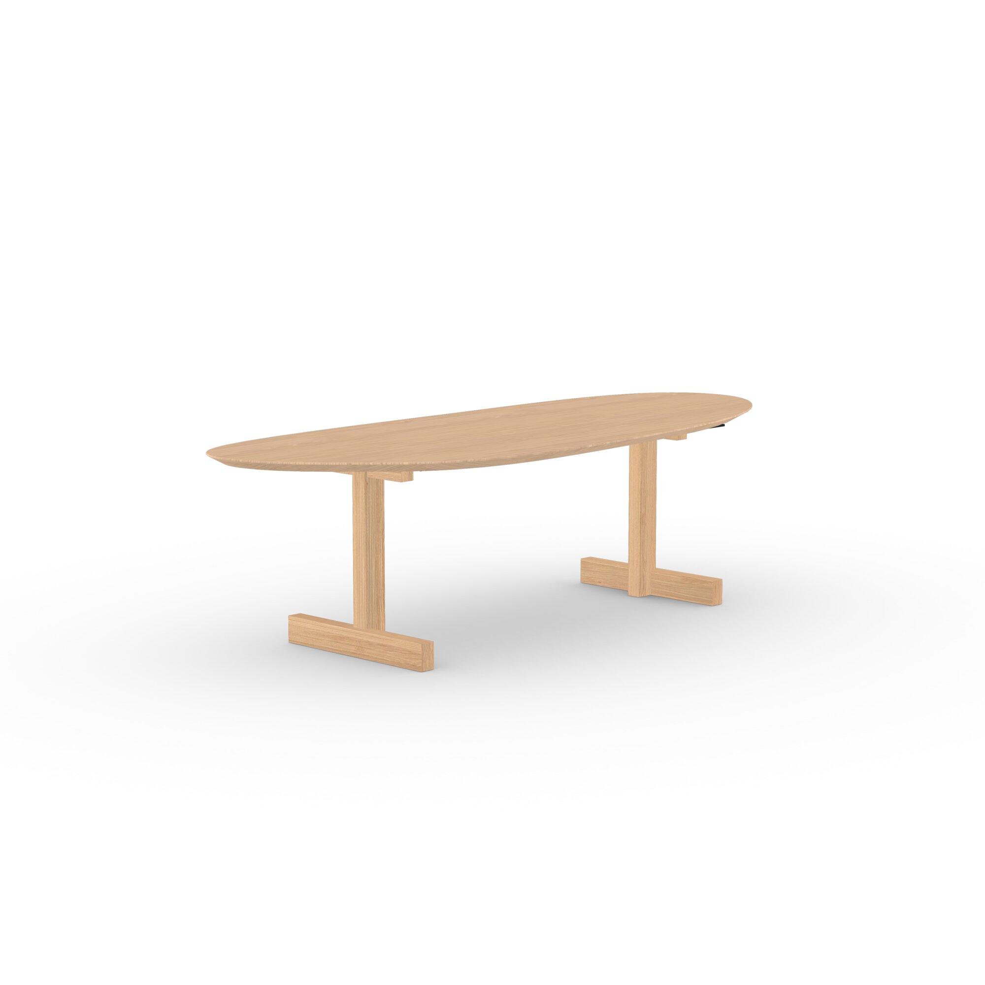 Blob Design dining table | Base Table Oak natural lacquer | Oak hardwax oil natural light | Studio HENK | 