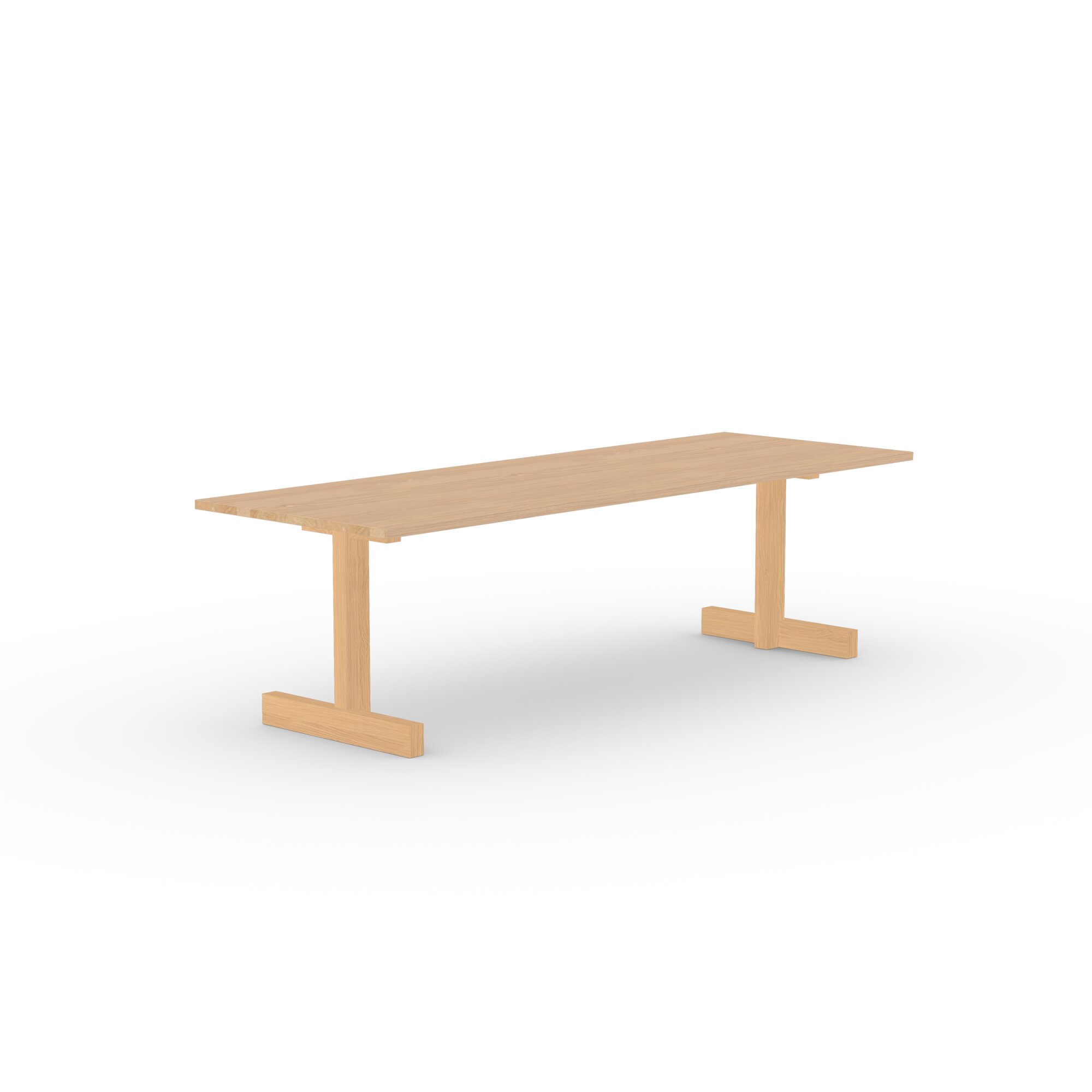 Rectangular Design dining table | Base Table Oak hardwax oil natural | Oak hardwax oil natural light | Studio HENK | 