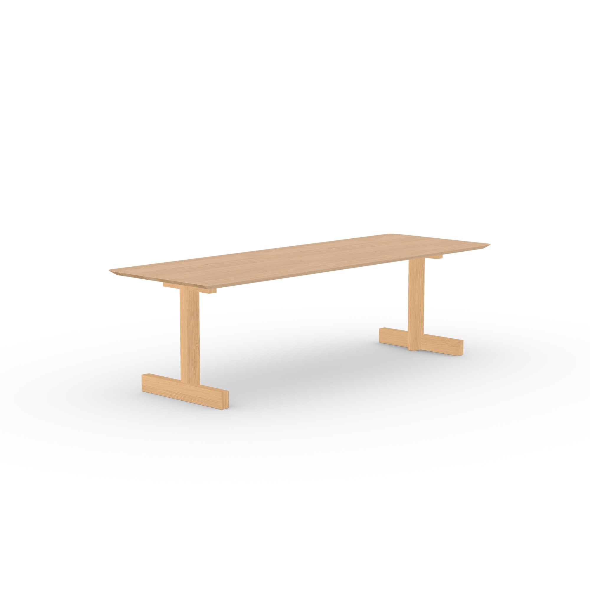 Rectangular Design dining table | Base Table Oak hardwax oil natural | Oak hardwax oil natural light | Studio HENK | 