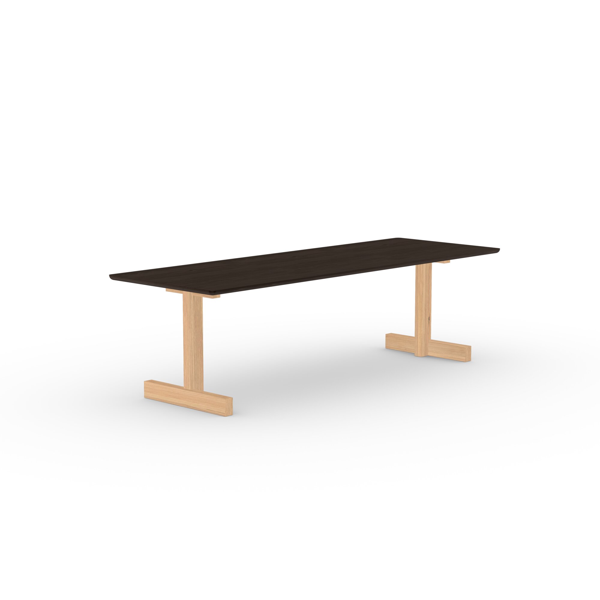 Rectangular Design dining table | Base Table Oak natural lacquer | Oak smoked | Studio HENK | 