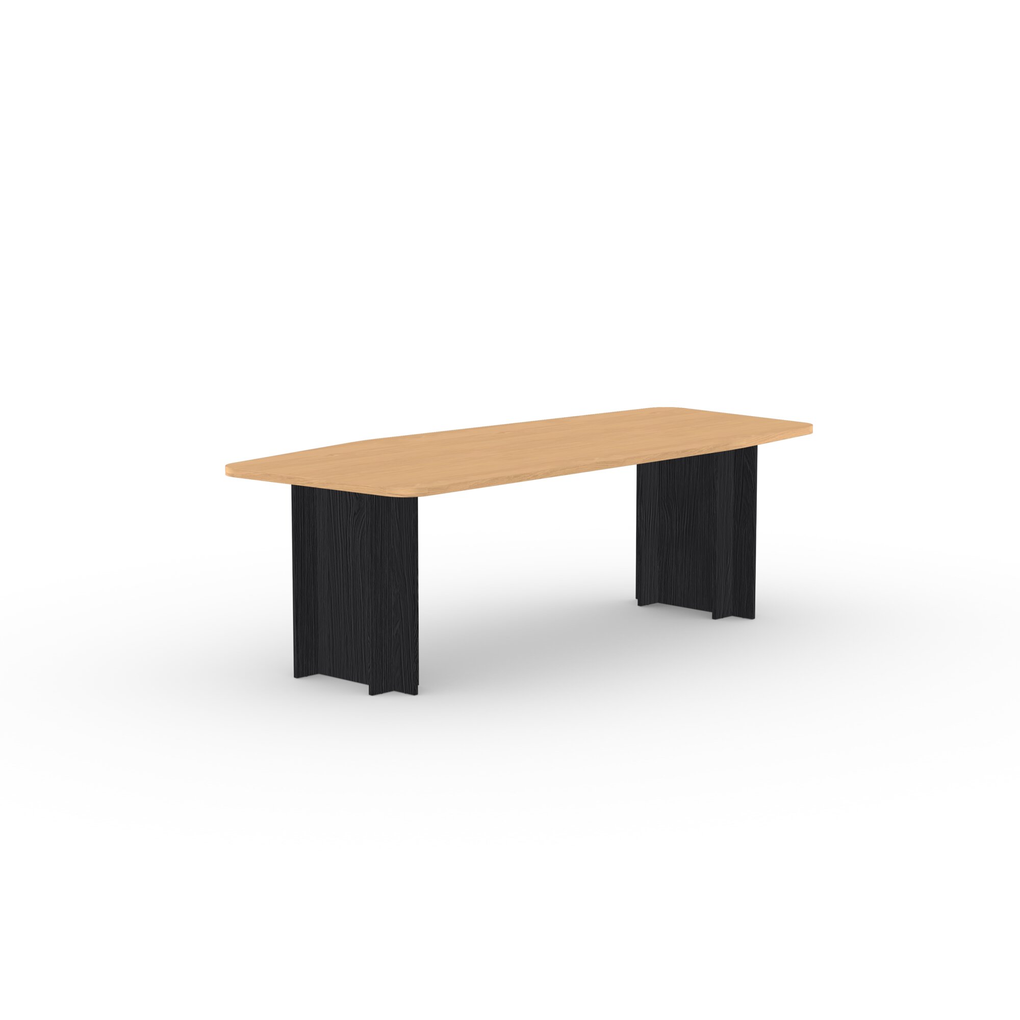 Design dining table | Column  Oak black lacquer | Oak hardwax oil natural | Studio HENK | 
