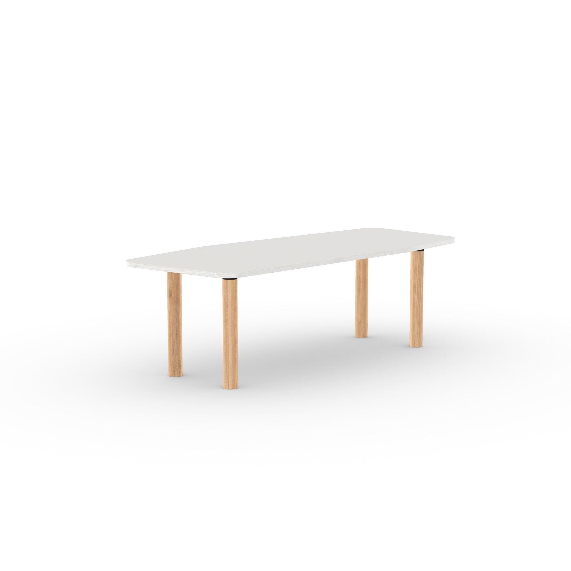  Design dining table | Cylinder Oak natural lacquer | Oak white lacquer | Studio HENK | 