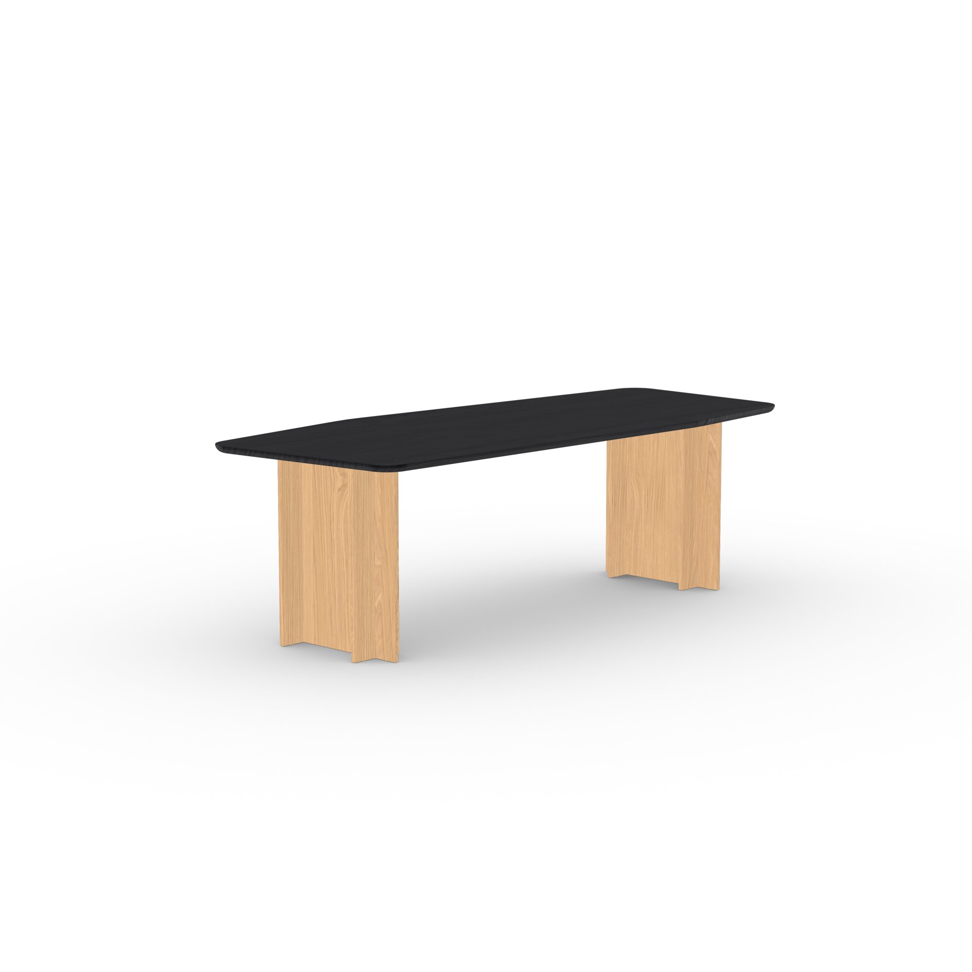  Design dining table | Column  Oak hardwax oil natural | Oak black stain | Studio HENK | 