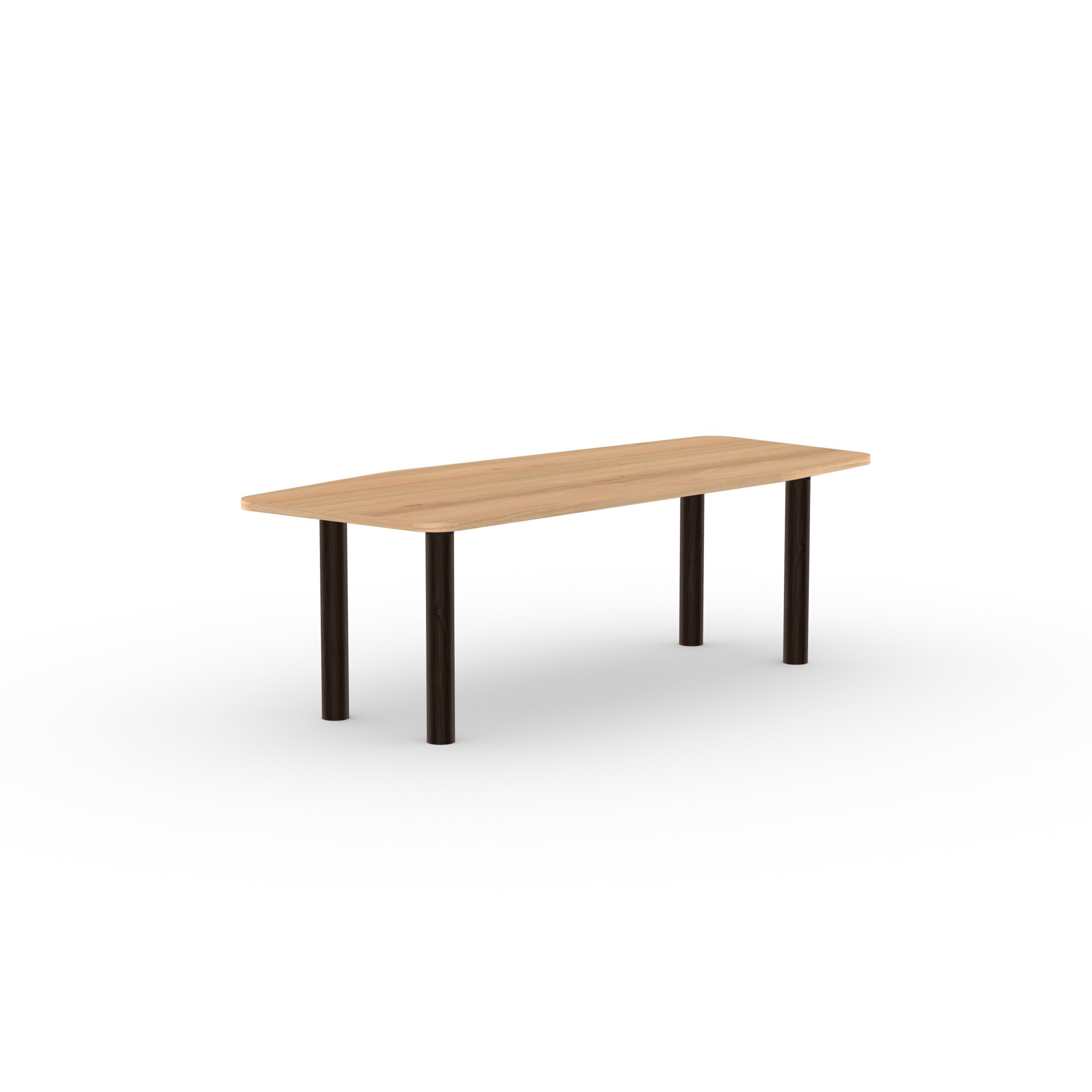  Design dining table | Cylinder Oak smoked stain | Oak natural lacquer  | Studio HENK | 