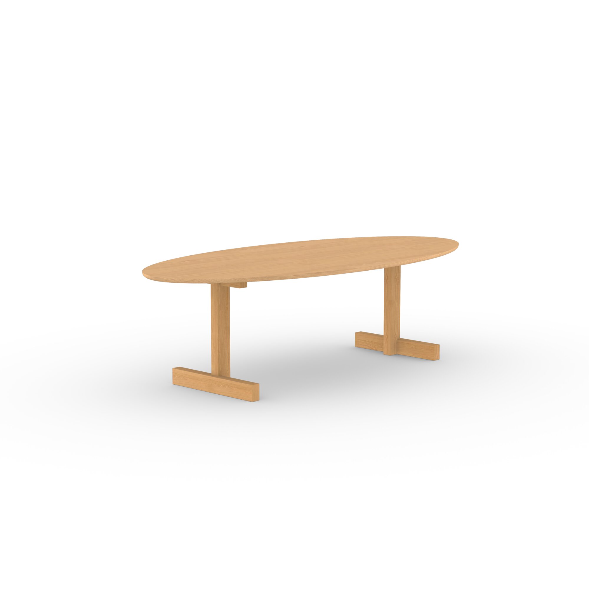 Oval Design dining table | Base Table Oak hardwax oil natural | Oak hardwax oil natural | Studio HENK | 