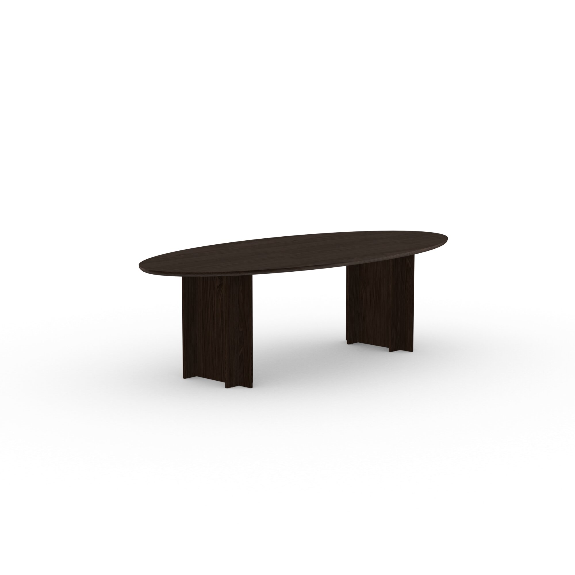 Ovale Design dining table | Column  Oak smoked stain | Oak smoked | Studio HENK | 