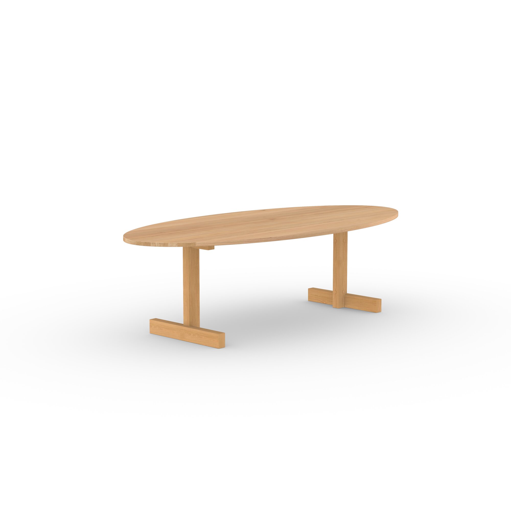 Ovale Design dining table | Base Table Oak hardwax oil natural | Oak natural lacquer  | Studio HENK | 