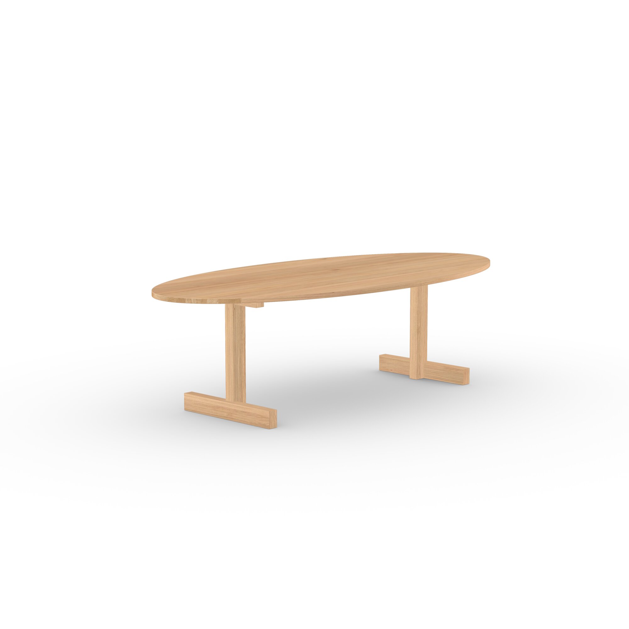 Ovale Design dining table | Base Table Oak natural lacquer | Oak natural lacquer  | Studio HENK | 