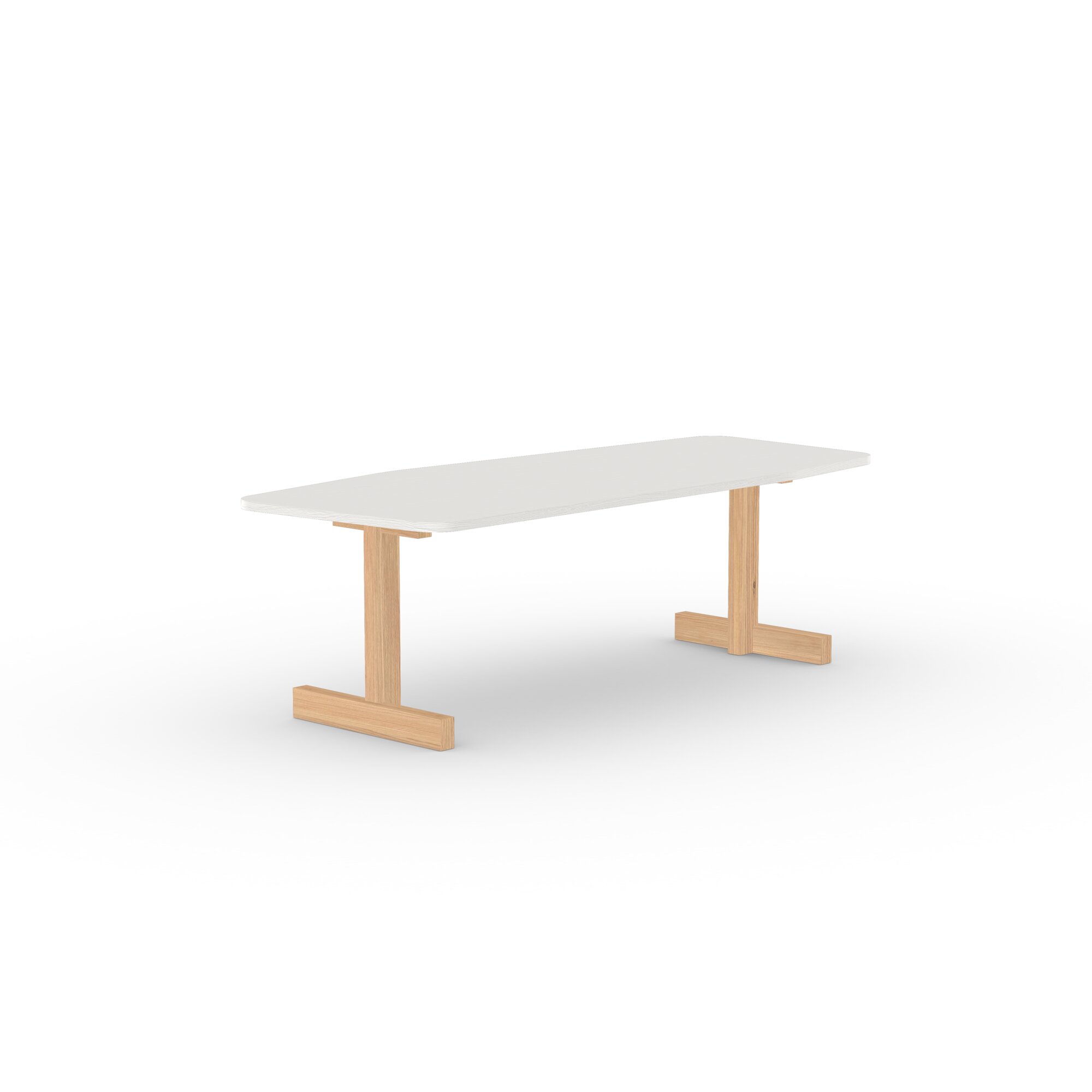 Design dining table | Base Table Oak natural lacquer | Oak white lacquer | Studio HENK | 