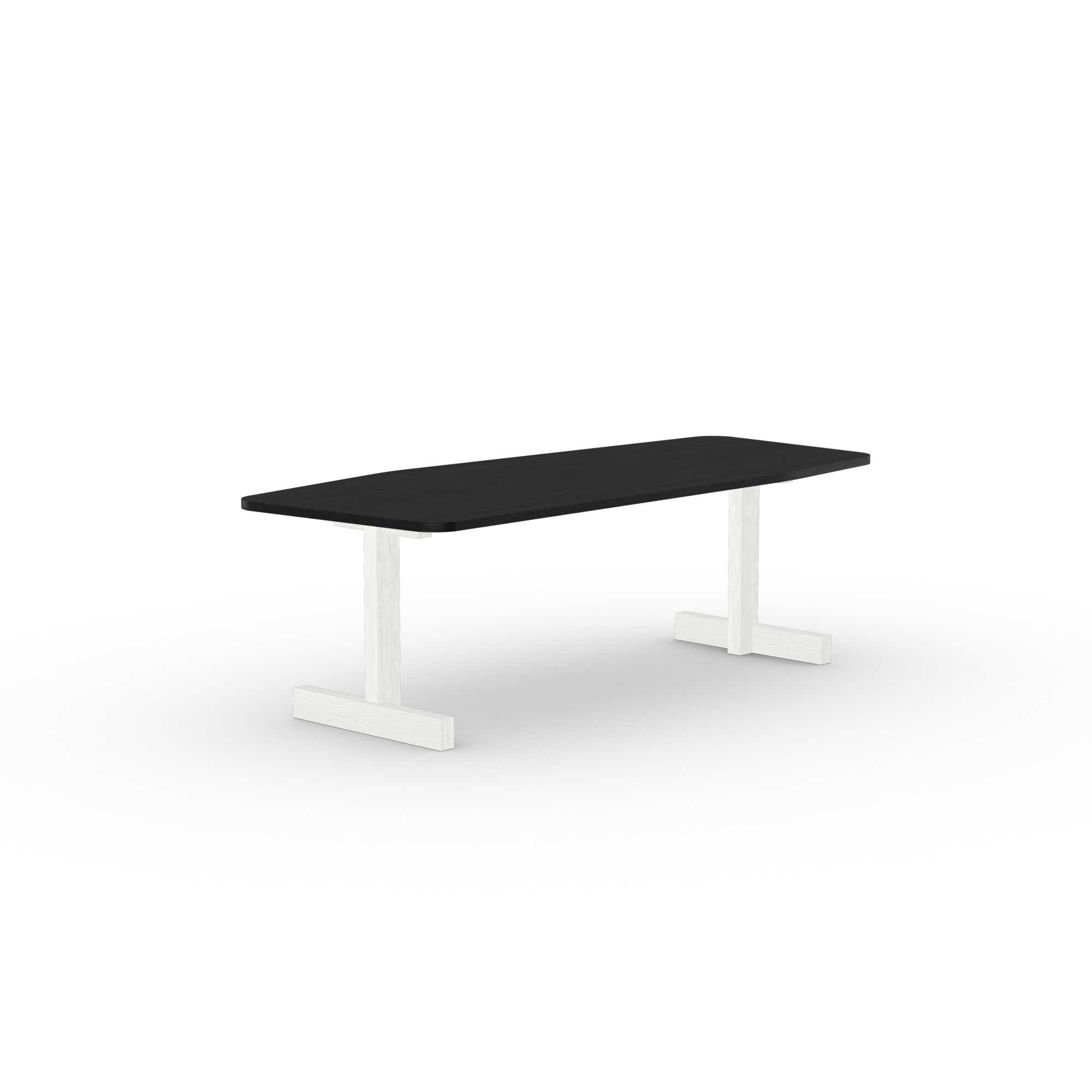  Design dining table | Base Table Oak white lacquer | Oak black stain | Studio HENK | 