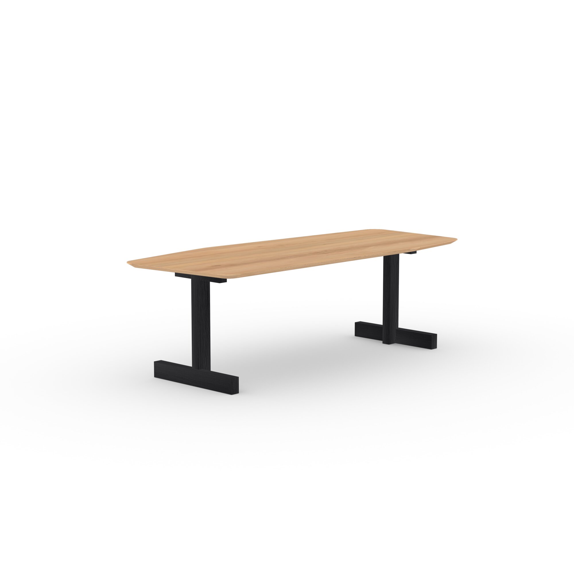  Design dining table | Base Table Oak black stain | Oak natural lacquer  | Studio HENK | 