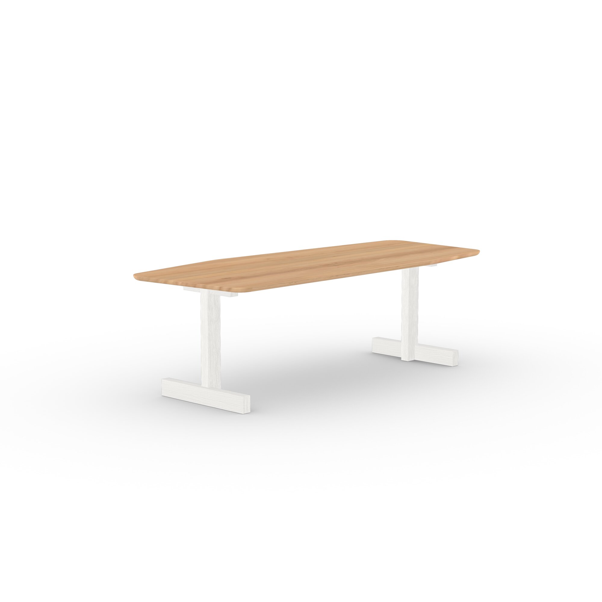  Design dining table | Base Table Oak white lacquer | Oak natural lacquer  | Studio HENK | 