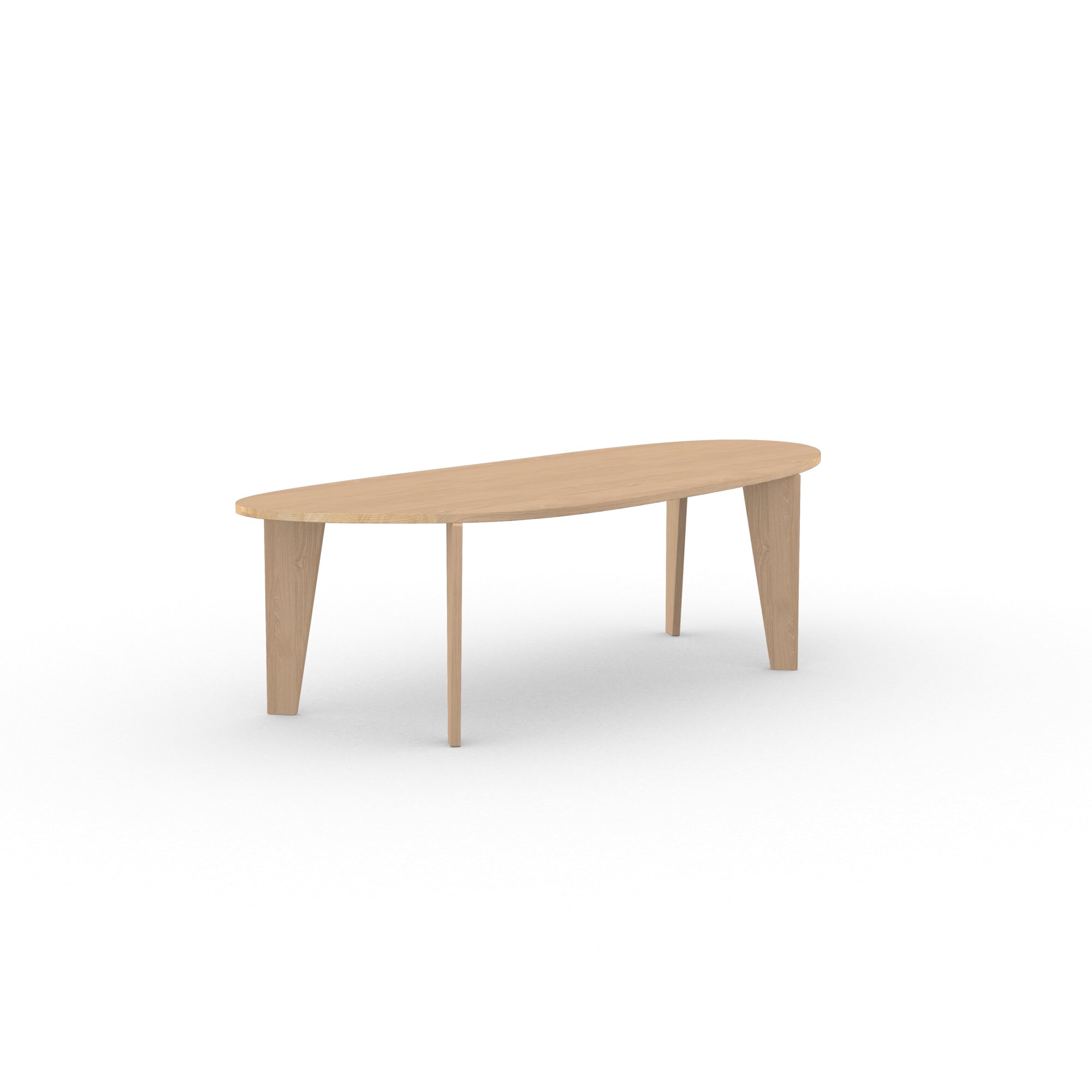 Blob Design dining table | Taper Oak hardwax oil natural light | Oak hardwax oil natural light | Studio HENK | 