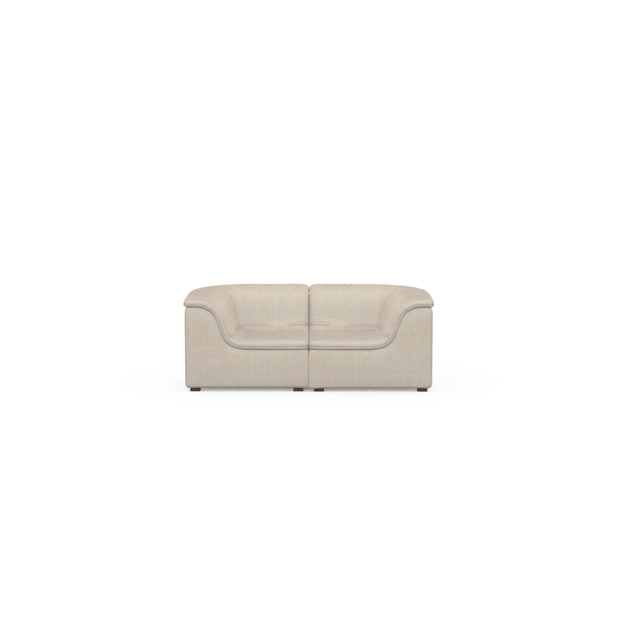 Design modern sofa | Blanket 2 seater Beige | Studio HENK | 