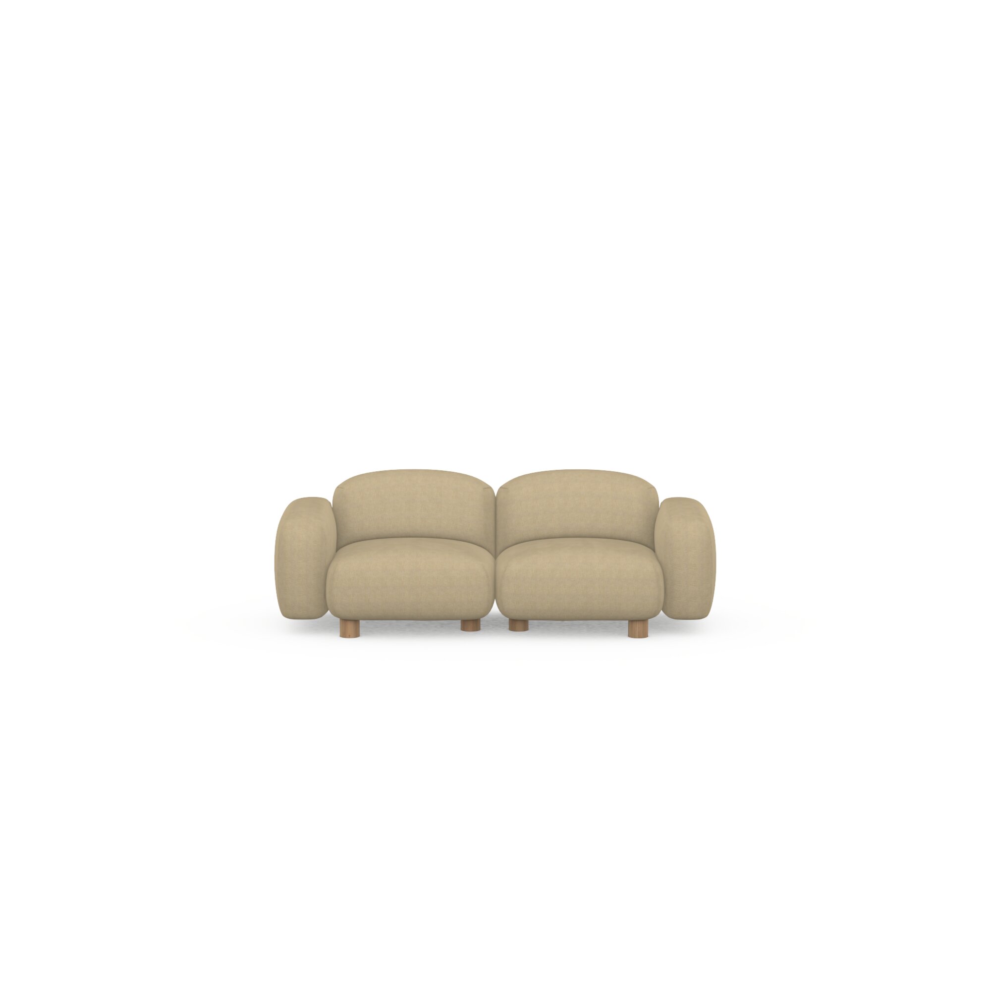 Design modern sofa | Pebbles 2 seater Brown | Studio HENK | 