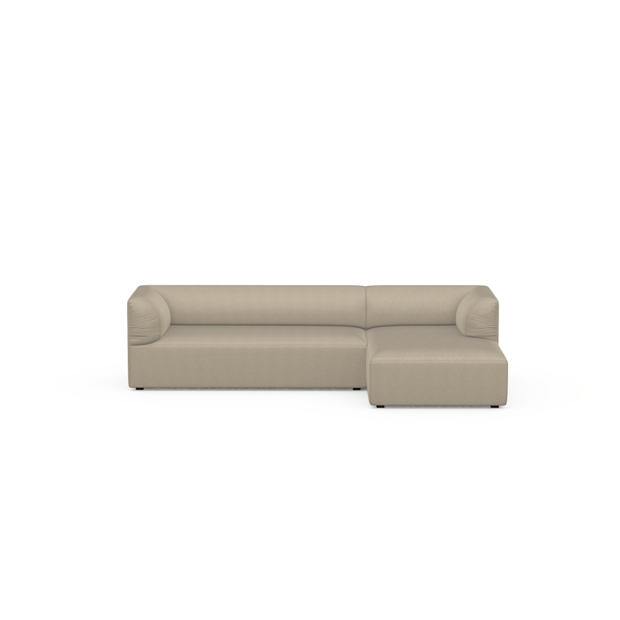Design modern sofa | Unfold 3 seater chaise longue right Beige | Studio HENK | 