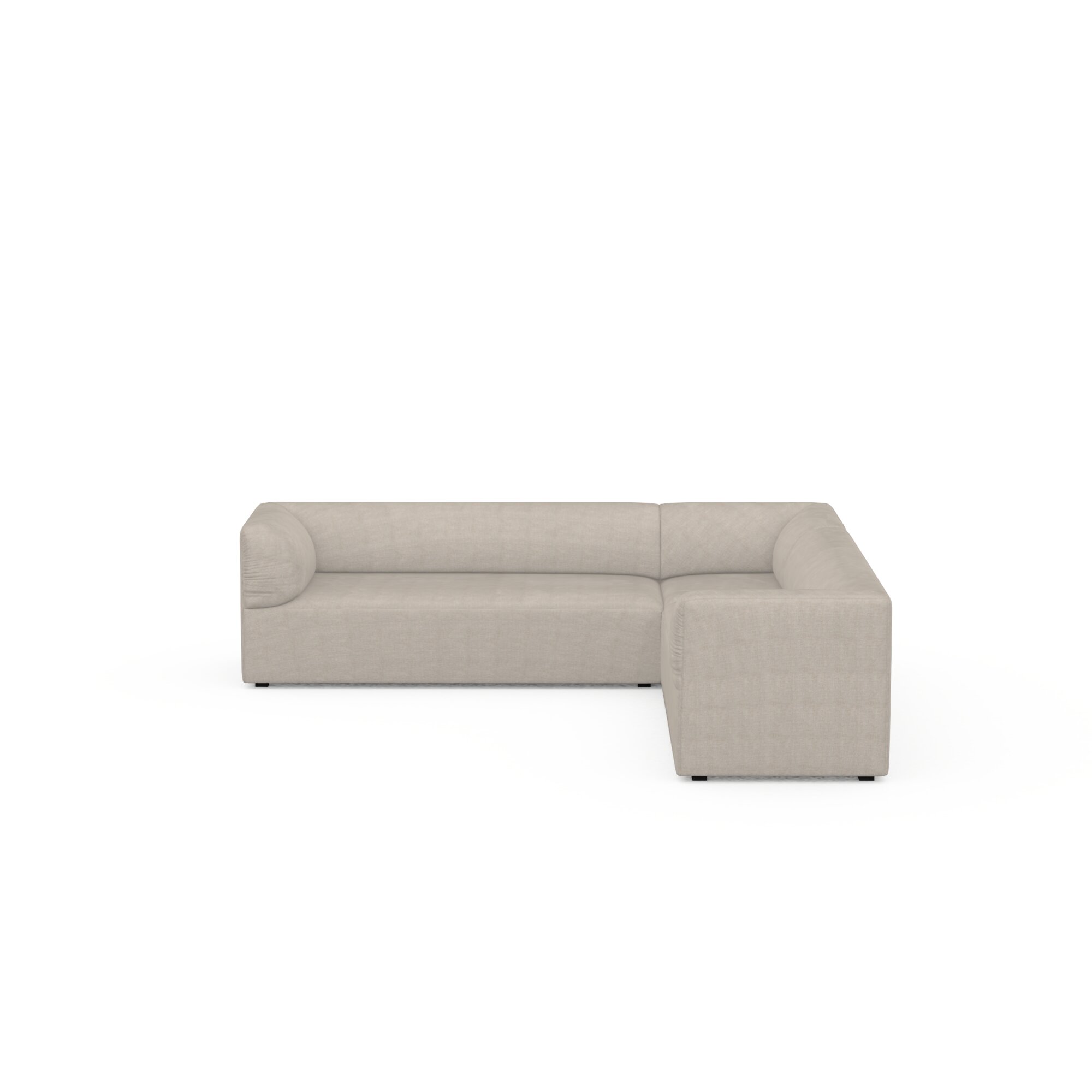 Design modern sofa | Unfold 6 seater corner sofa right Beige | Studio HENK | 