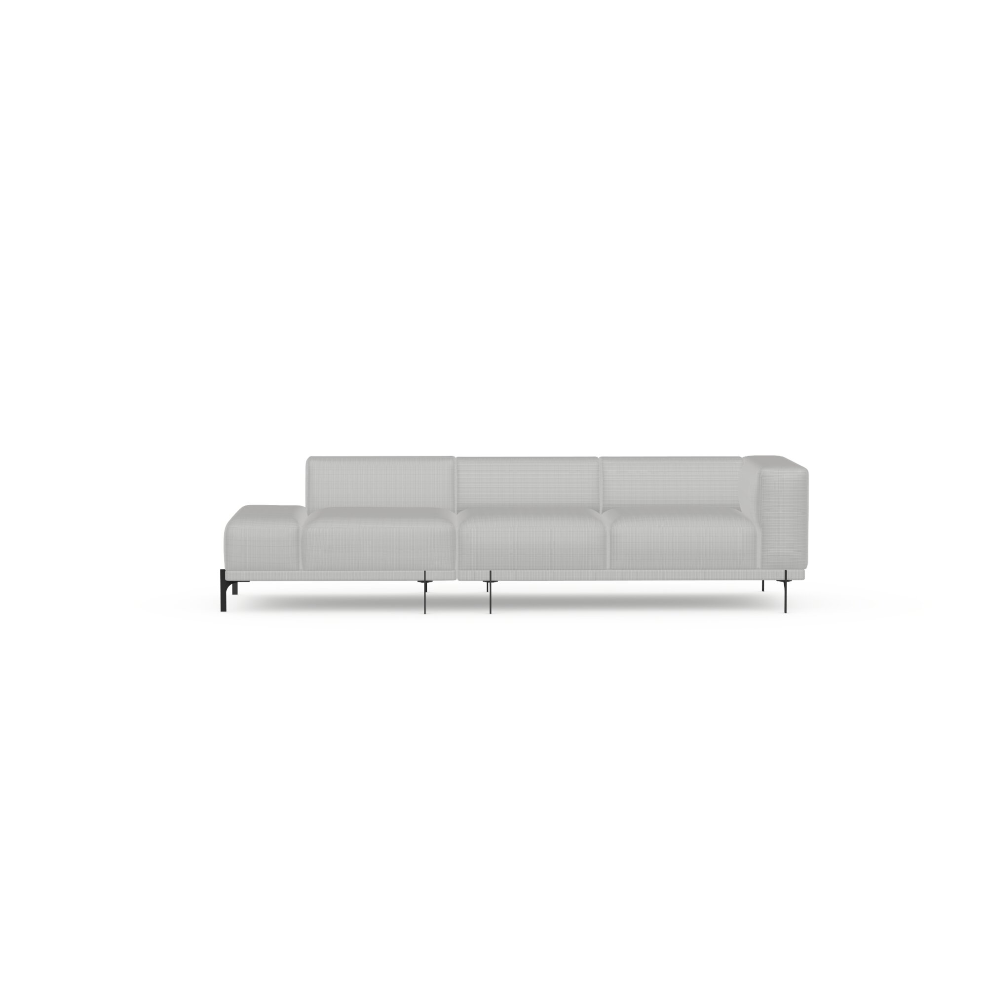 Design modern sofa | Cave 2.5 seater lounge left Grey | Studio HENK | 