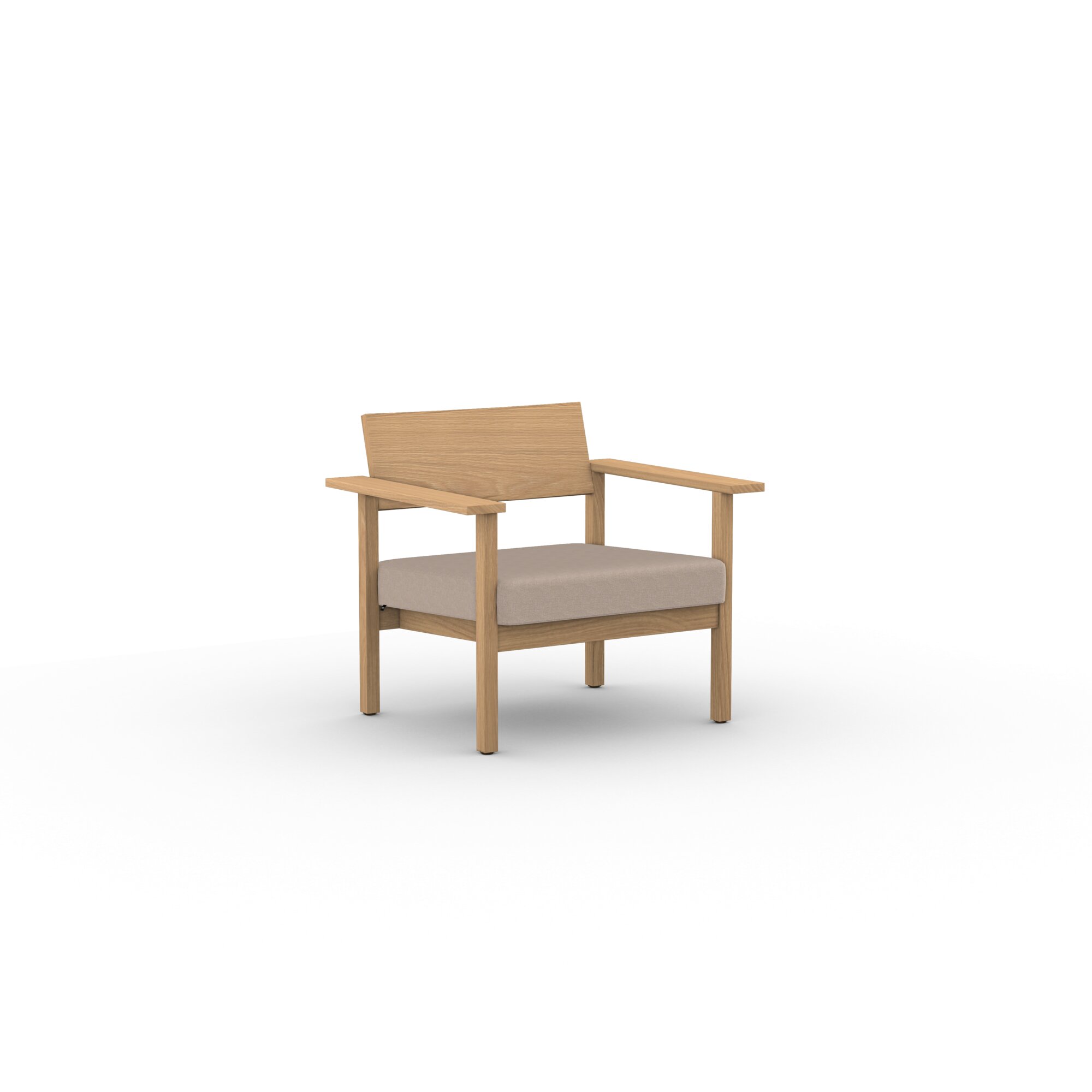 Design modern sofa | Base lounge Chair 1 hemp oat05 | Studio HENK | 