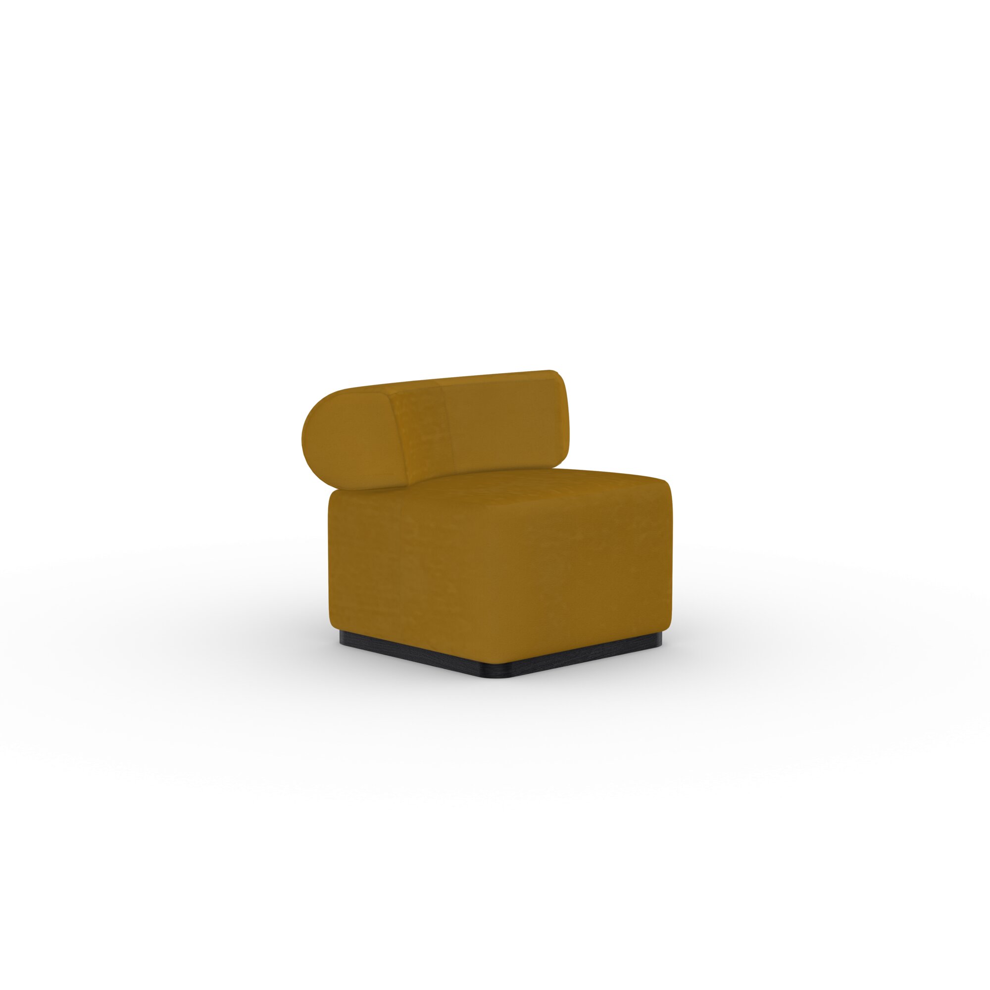 Design modern sofa | Luna lounge chair 1 seater 1 royal gold132 | Studio HENK | 