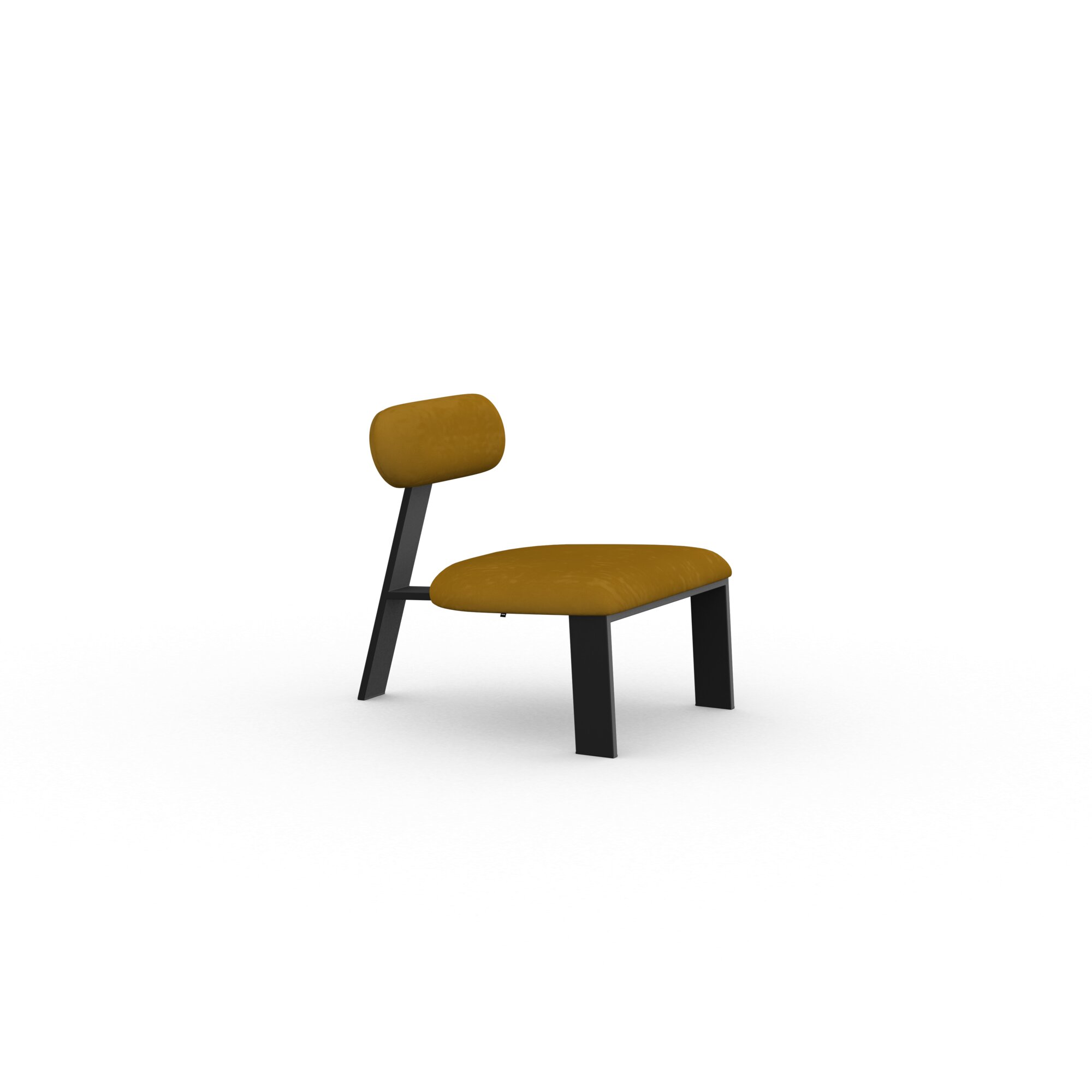 Design modern sofa | Oblique lounge Chair 1 royal gold132 | Studio HENK | 