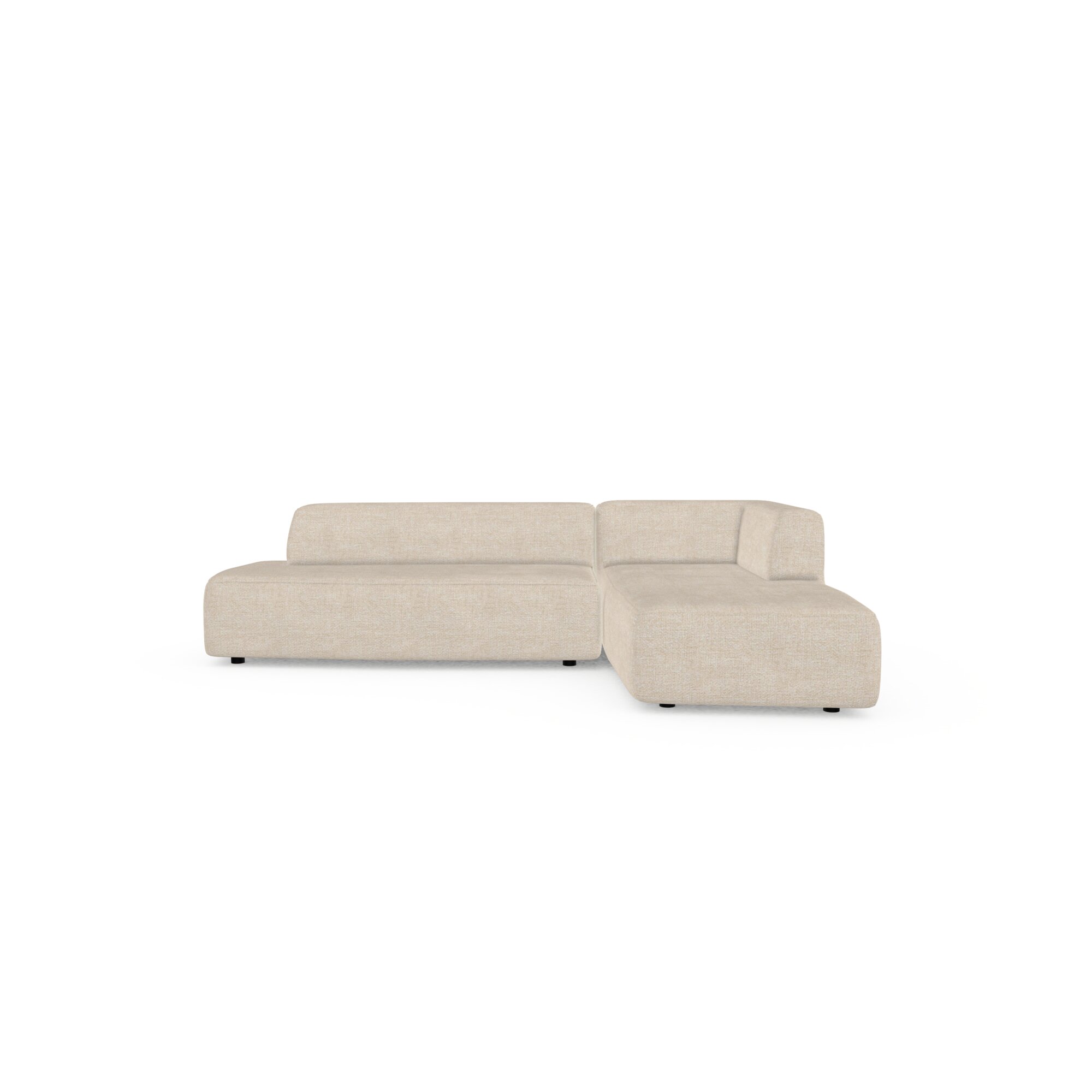Design modern sofa | Slant 2 seater open corner sofa right Beige | Studio HENK | 
