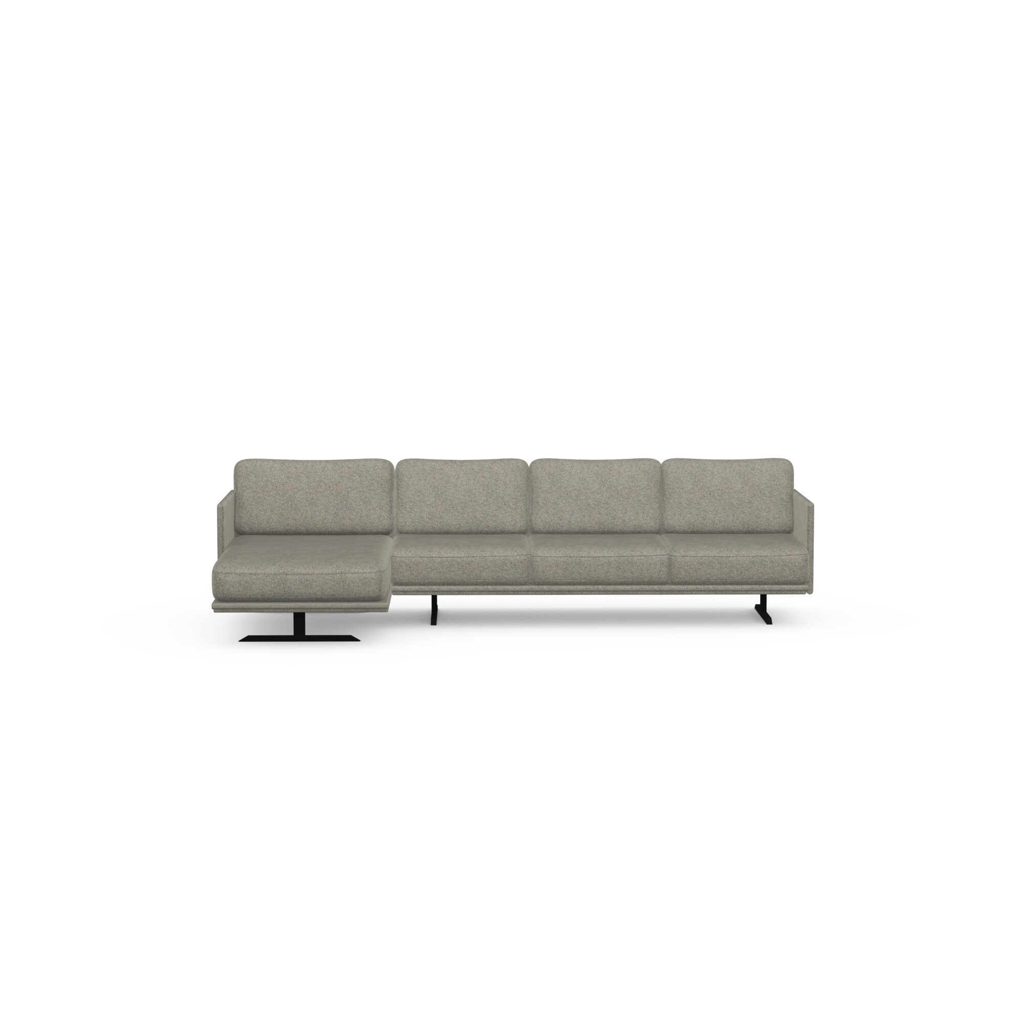 Design modern sofa | Modulo 4 seater corner sofa left Grey | Studio HENK | 