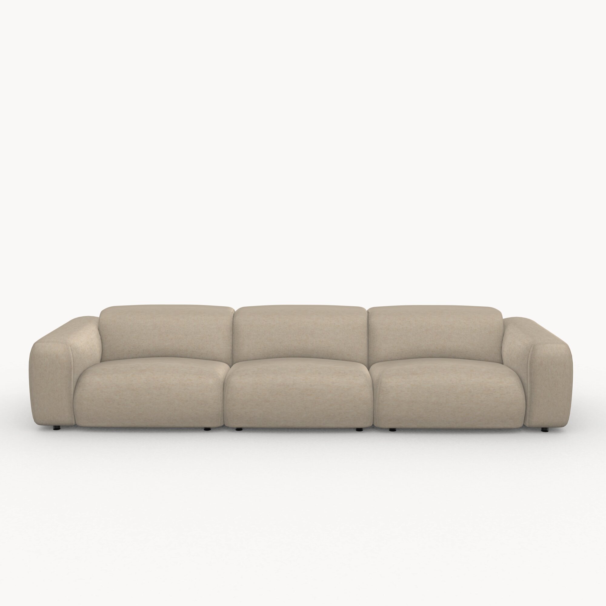 Design modern sofa | Cosy Sofa 1,5 seater middle element facet beige1037 | Studio HENK| 