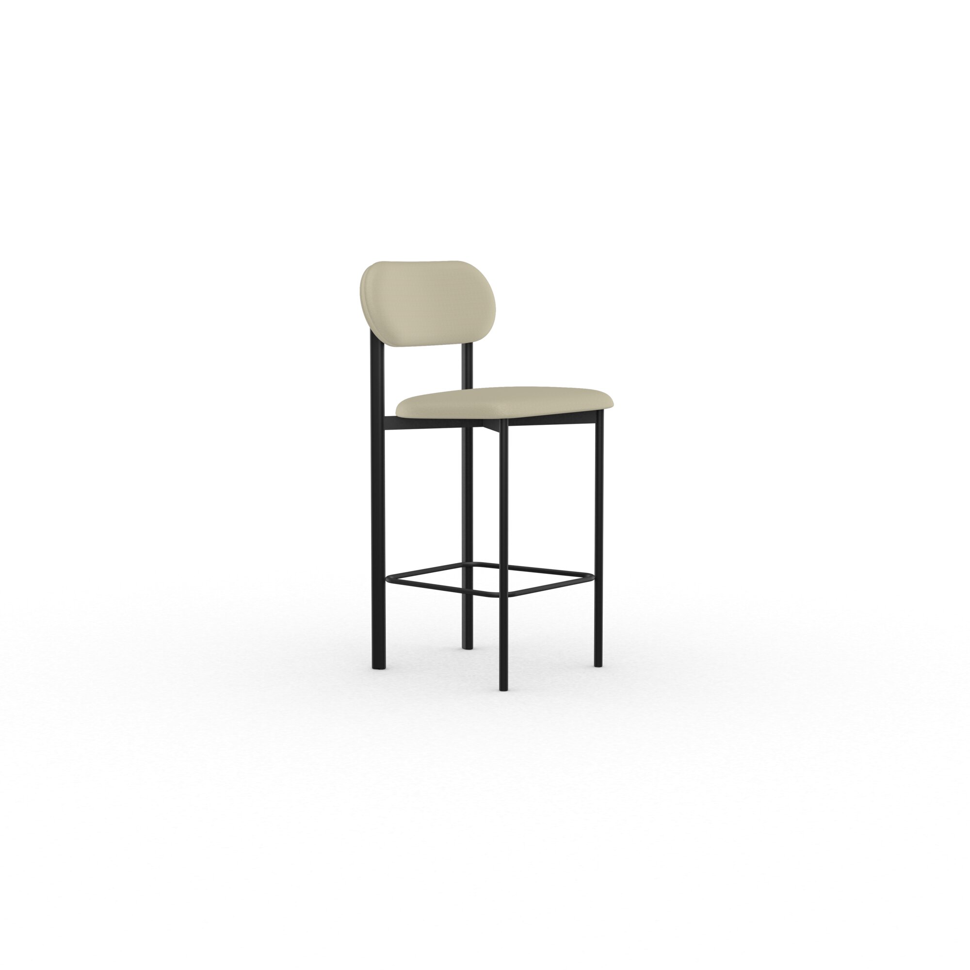 Design stool Oblique Stool 65 with upholstered backrest | dream desert109 | Studio HENK| 