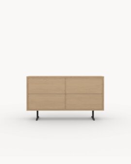 FSC certified Natural Oak with a Black Steel Frame Finish