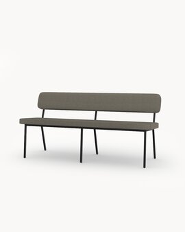 Brema Liver10 fabric with a Black Steel Frame Finish