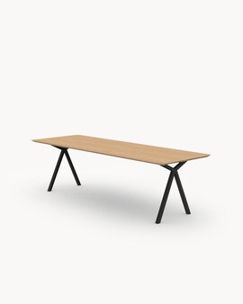 FSC certified Natural Oak with a Black Steel Frame Finish