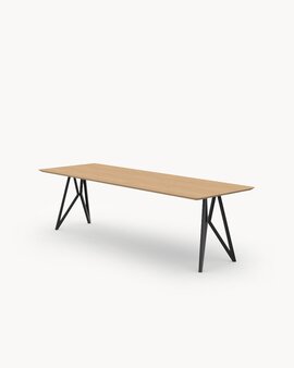 FSC certified Natural Oak with a Black Steel Frame Finish