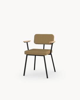 Hallingdal65 224 fabric with a Black Steel Frame Finish