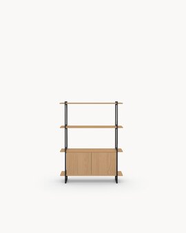 FSC certified Natural Oak with a black steel frame finish