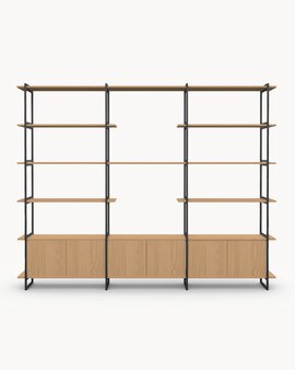 FSC certified Natural Oak with a black steel frame finish