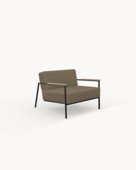 Hallingdal65 227 fabric with a Black Steel Frame Finish
