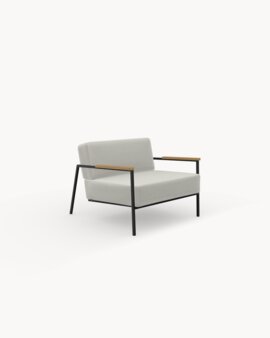 Steelcuttrio3 906 fabric with a Black Steel Frame Finish