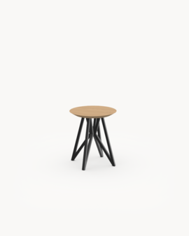 FSC certified Natural Oak with a black steel frame finish