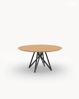 FSC certified Natural Oak with a Black Steel Frame Finish