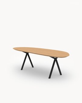 FSC certified Natural Oak with a Black Steel Frame Finish