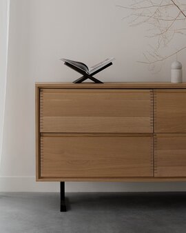 FSC certified Natural Oak with a Black Steel Frame Finish