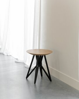 FSC certified Natural Oak with a black steel frame finish
