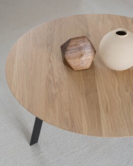 FSC certified Natural Oak with a Black Steel Frame Finish